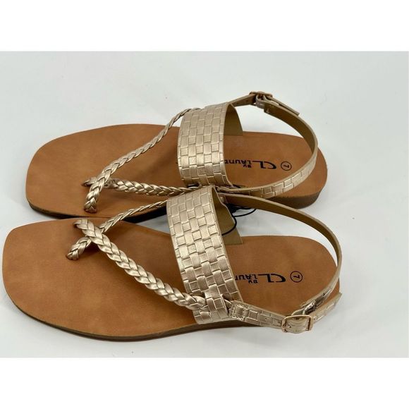 Chinese Laundry NEW gold sandals size 7 - Picture 3 of 8